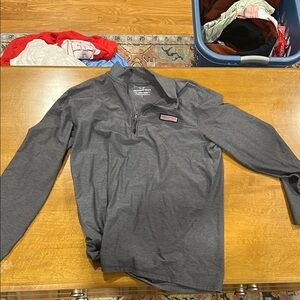 Vineyard Vines Large Light Grey Quarter Zip